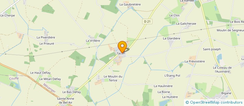 localisation de l'entreprise MADAME CHRISTIANE HAREL  MESANGER