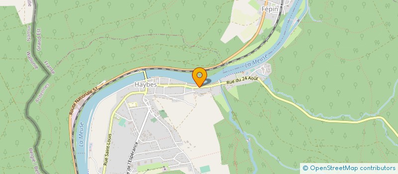 localisation de l'entreprise MADAME CHRISTIANE HENON  HARGNIES