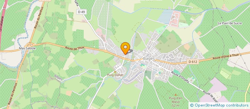 localisation de l'entreprise MADAME CHRISTIANE HOPPE  BAGES