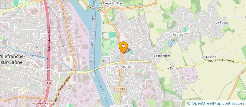 localisation de l'entreprise MADAME CHRISTIANE HYVERNAT  JASSANS-RIOTTIER