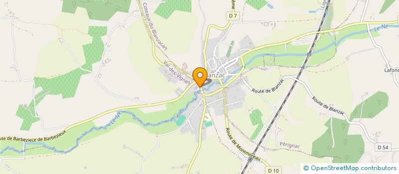 localisation de l'entreprise MADAME CHRISTIANE INGE  COTEAUX-DU-BLANZACAIS