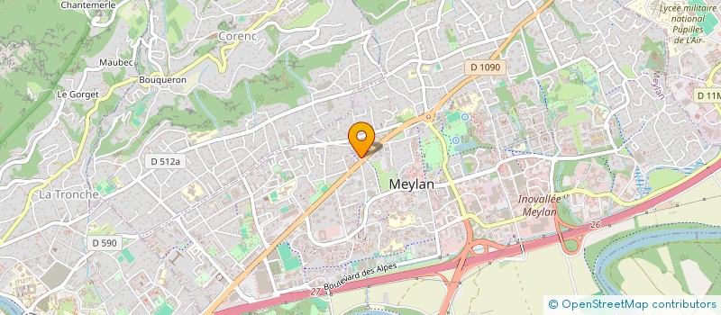 localisation de l'entreprise MADAME CHRISTIANE JAILLET  MEYLAN