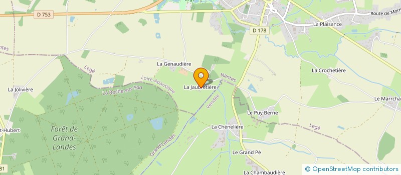 localisation de l'entreprise MADAME CHRISTIANE JAUNET à LEGE