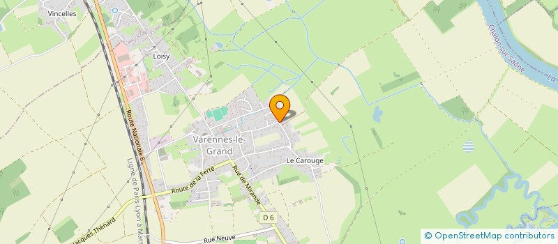 localisation de l'entreprise MADAME CHRISTIANE JEUNET-BUREAU  VARENNES-LE-GRAND