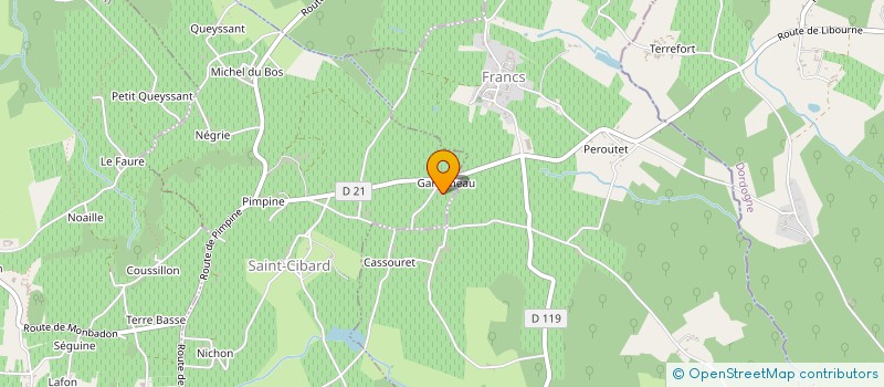 localisation de l'entreprise MADAME CHRISTIANE JOUSSEAUME  FRANCS