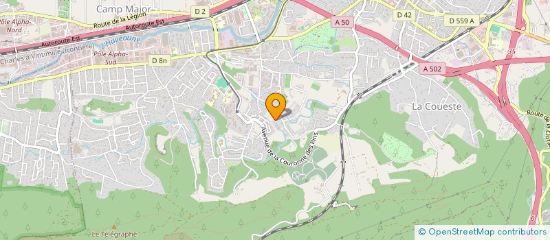 localisation de l'entreprise MADAME CHRISTIANE JUGY  AUBAGNE