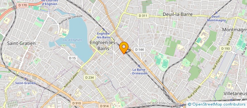 localisation de l'entreprise MADAME CHRISTIANE JUILLET-DEWEZ à ENGHIEN-LES-BAINS