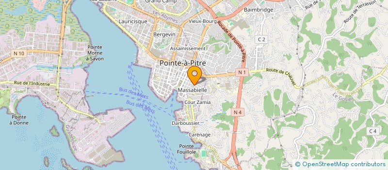localisation de l'entreprise MADAME CHRISTIANE JULIEN GEOFFROY à POINTE-A-PITRE