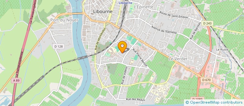 localisation de l'entreprise MADAME CHRISTIANE JURVILLIERS à LIBOURNE