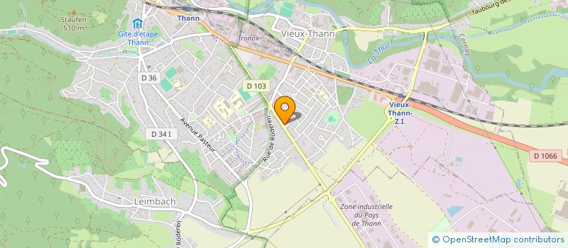 localisation de l'entreprise MADAME CHRISTIANE KELLE  VIEUX-THANN