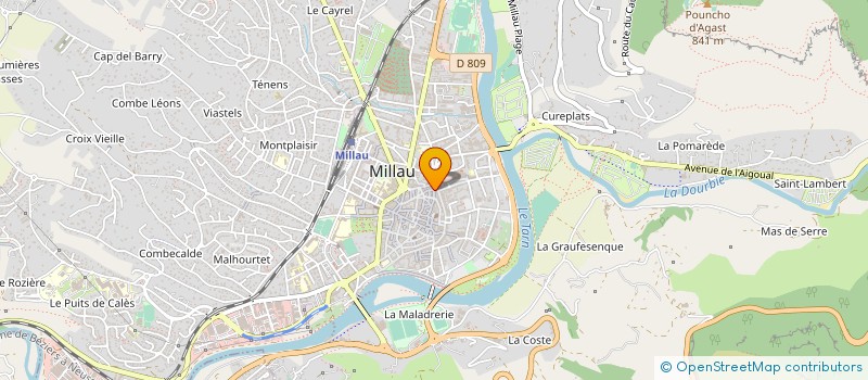 localisation de l'entreprise MADAME CHRISTIANE KLEIN à MILLAU