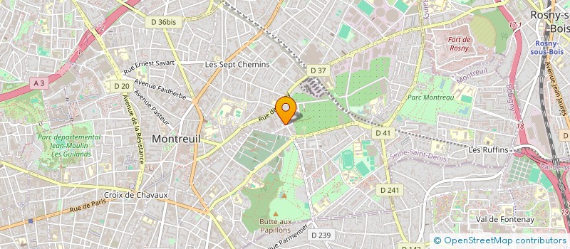 localisation de l'entreprise MADAME CHRISTIANE KOCH à MONTREUIL