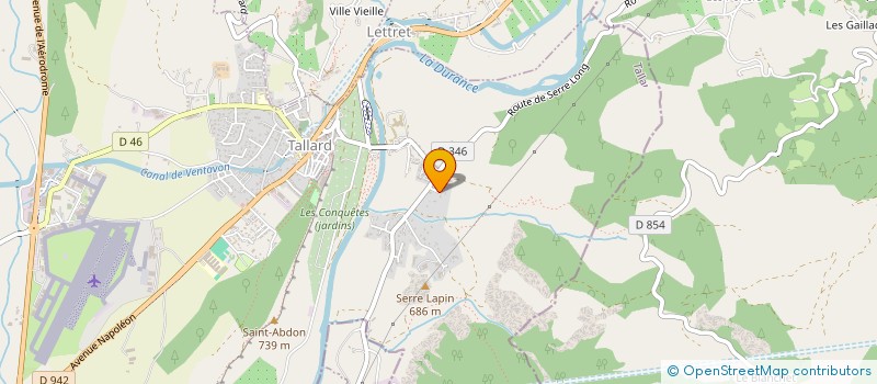 localisation de l'entreprise MADAME CHRISTIANE LALE CASTAIN  TALLARD