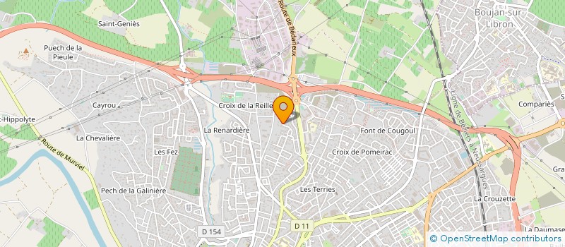 localisation de l'entreprise MADAME CHRISTIANE LAMACHE  BEZIERS