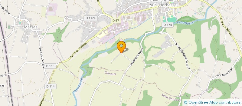 localisation de l'entreprise MADAME CHRISTIANE LAMOTTE  SAINT-DONAT-SUR-L'HERBASSE