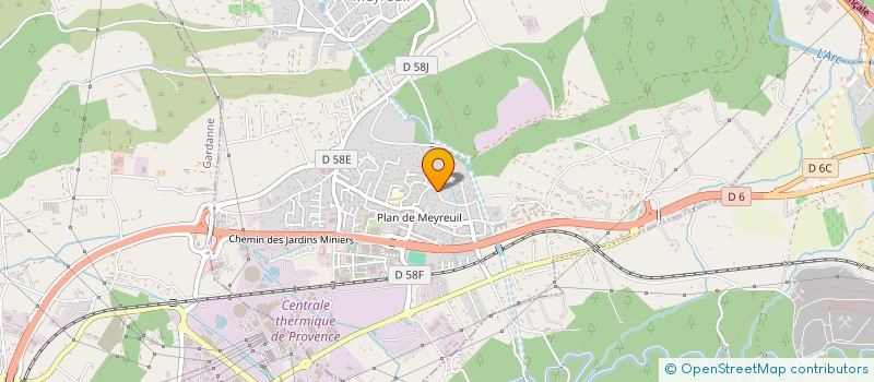 localisation de l'entreprise MADAME CHRISTIANE LAMOUROUX  MEYREUIL