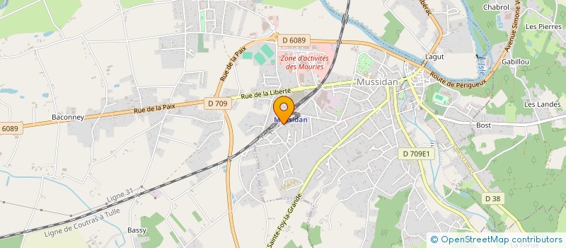 localisation de l'entreprise MADAME CHRISTIANE LANNELUC  MUSSIDAN