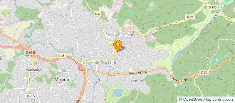 localisation de l'entreprise MADAME CHRISTIANE LANSAC  MOUGINS