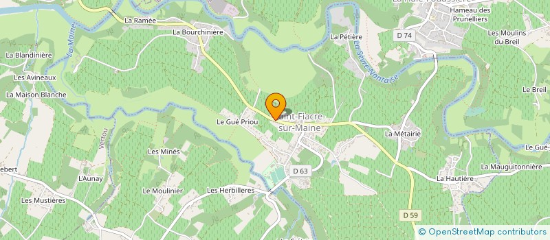 localisation de l'entreprise MADAME CHRISTIANE LAURENT  SAINT-FIACRE-SUR-MAINE