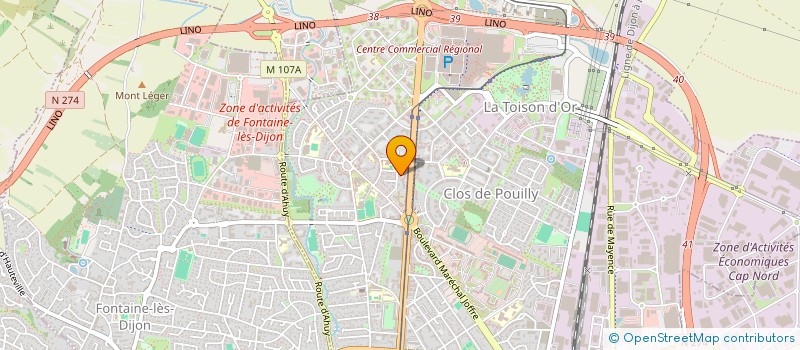 localisation de l'entreprise MADAME CHRISTIANE LAURENT à DIJON