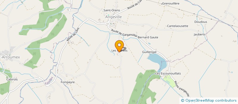 localisation de l'entreprise MADAME CHRISTIANE LAVERGNE  ANGEVILLE