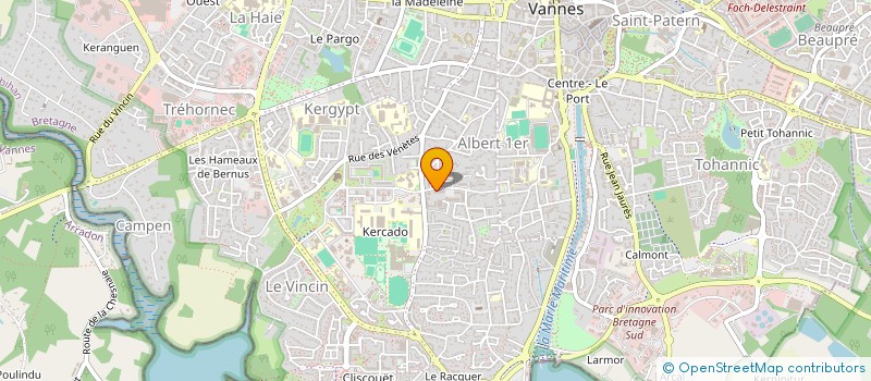 localisation de l'entreprise MADAME CHRISTIANE LE BRIS à VANNES