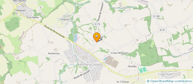 localisation de l'entreprise MADAME CHRISTIANE LE CORRE à KERMARIA-SULARD