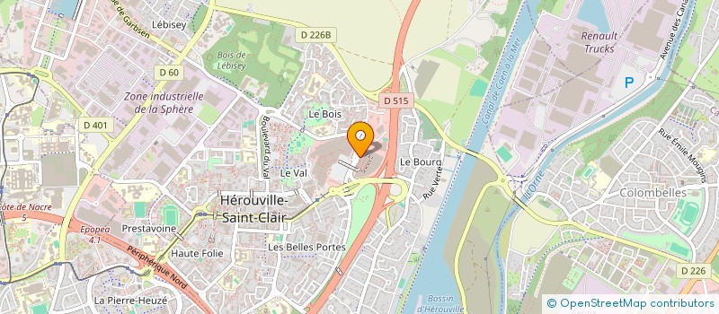localisation de l'entreprise MADAME CHRISTIANE LE DAIN à HEROUVILLE SAINT CLAIR