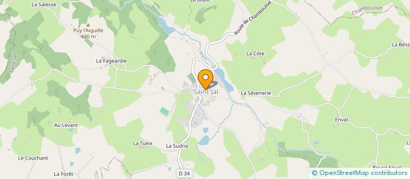 localisation de l'entreprise MADAME CHRISTIANE LE DOUSSAL  SAINT-JAL