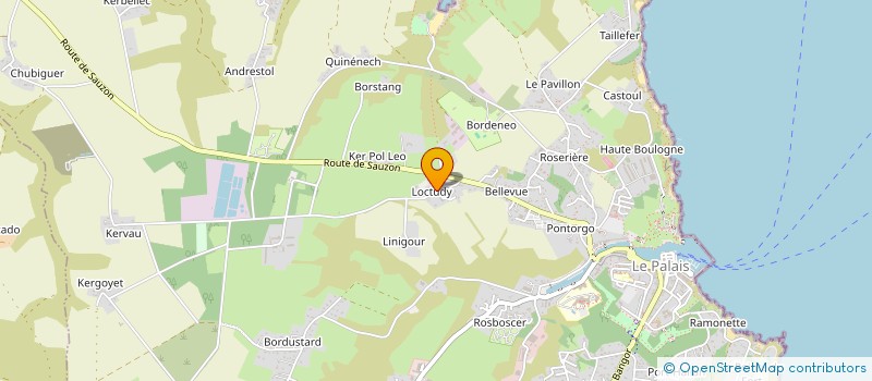 localisation de l'entreprise MADAME CHRISTIANE LE SAUX  LE PALAIS