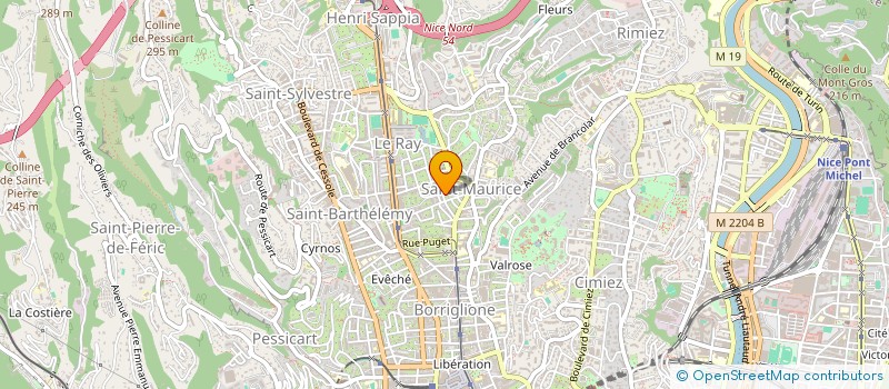 localisation de l'entreprise MADAME CHRISTIANE LEBRA à NICE