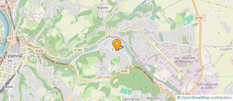 localisation de l'entreprise MADAME CHRISTIANE LEBURGUE  VIENNE