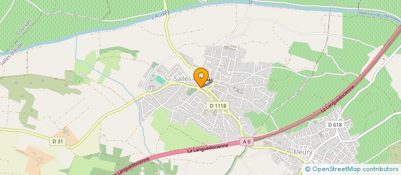 localisation de l'entreprise MADAME CHRISTIANE LEGIER  SALLES-D'AUDE