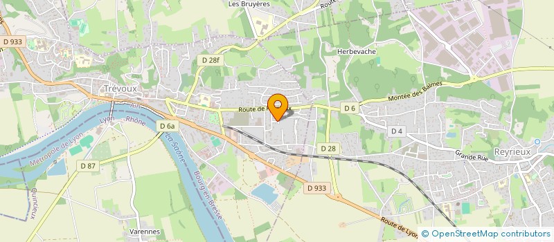 localisation de l'entreprise MADAME CHRISTIANE LEGROS  TREVOUX