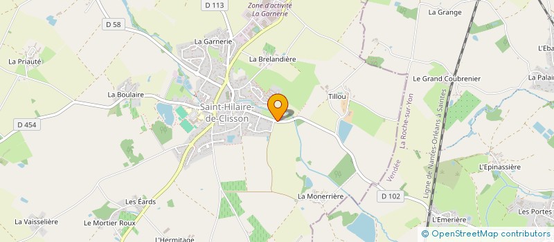 localisation de l'entreprise MADAME CHRISTIANE LEJEUNE  SAINT-HILAIRE-DE-CLISSON