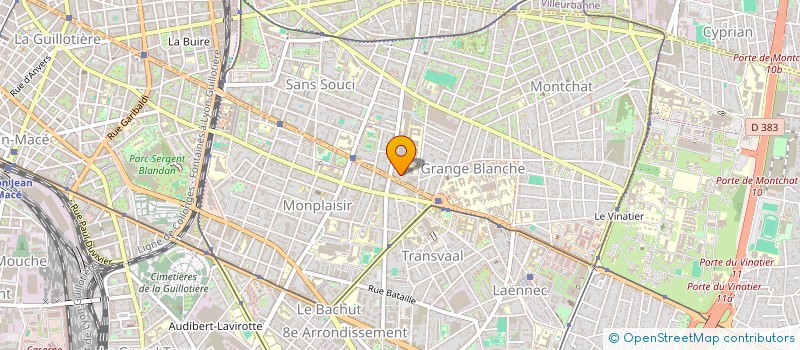 localisation de l'entreprise MADAME CHRISTIANE LERVY  LYON