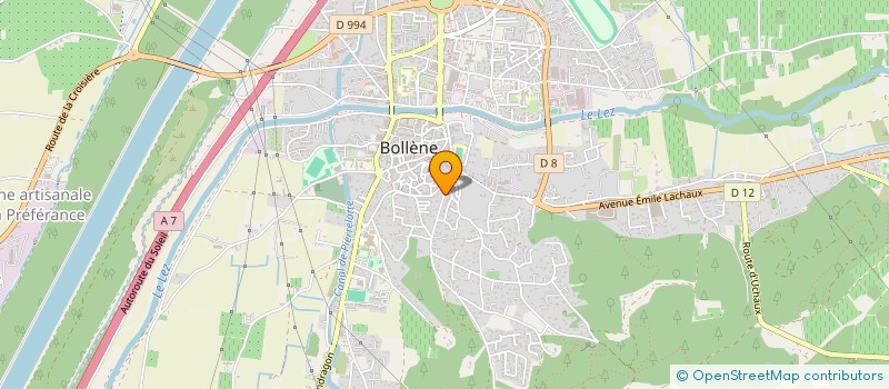 localisation de l'entreprise MADAME CHRISTIANE LIEGGI  BOLLENE