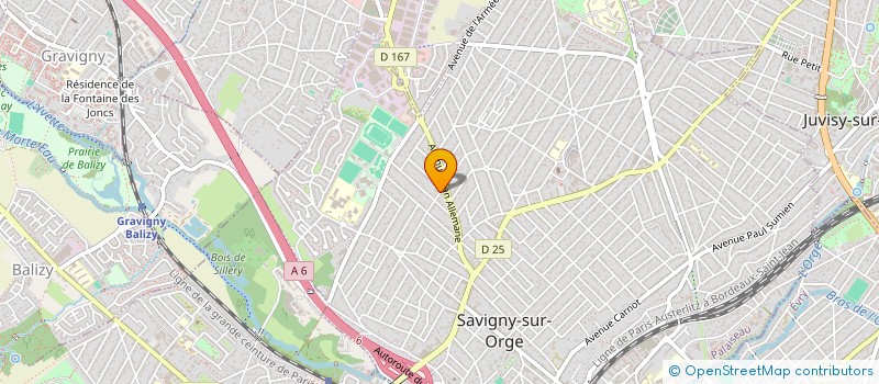 localisation de l'entreprise MADAME CHRISTIANE LIZZI  SAVIGNY-SUR-ORGE