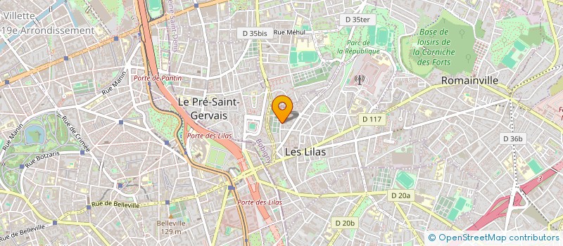 localisation de l'entreprise MADAME CHRISTIANE LOHEZIC à LES LILAS