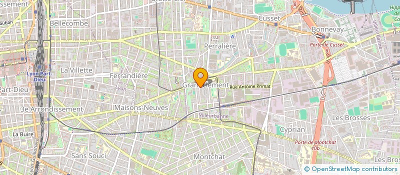 localisation de l'entreprise MADAME CHRISTIANE LOMBARD  VILLEURBANNE