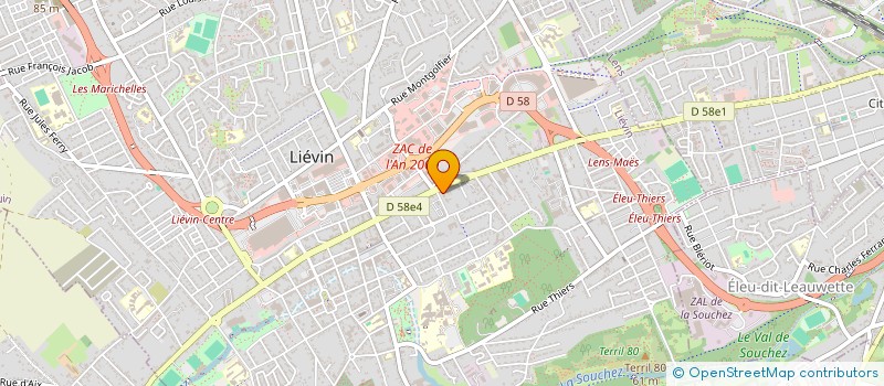 localisation de l'entreprise MADAME CHRISTIANE LOUBRY  LIEVIN