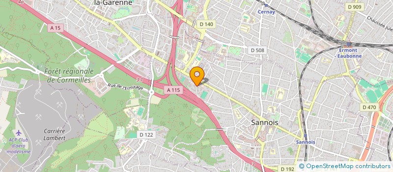 localisation de l'entreprise MADAME CHRISTIANE LOUDJOP  SANNOIS