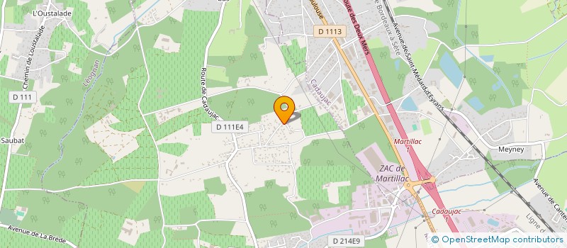 localisation de l'entreprise MADAME CHRISTIANE LOZANO  MARTILLAC