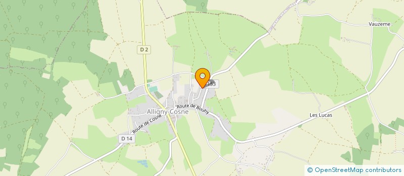localisation de l'entreprise MADAME CHRISTIANE LUCAS à ALLIGNY-COSNE