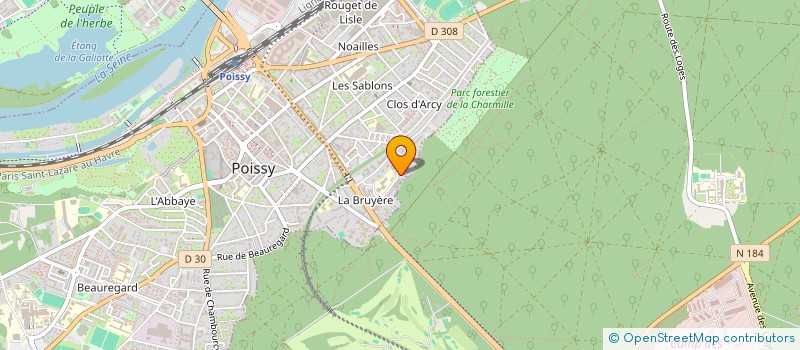 localisation de l'entreprise MADAME CHRISTIANE LUNEAU  POISSY