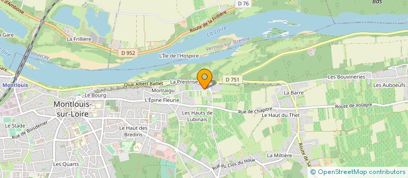 localisation de l'entreprise MADAME CHRISTIANE LUTUN  MONTLOUIS-SUR-LOIRE