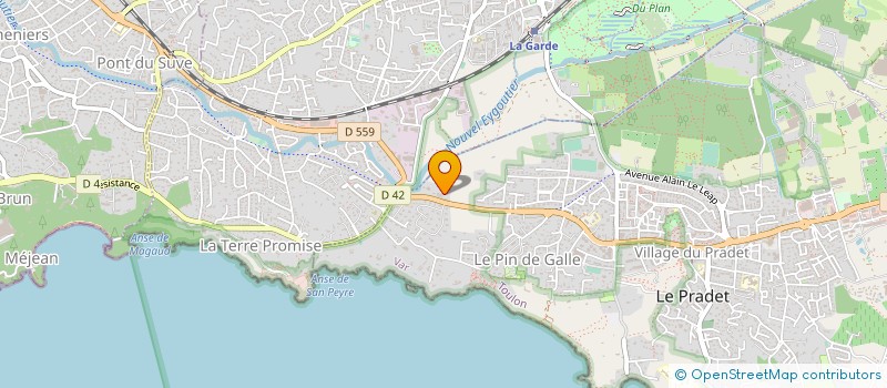 localisation de l'entreprise MADAME CHRISTIANE MAC-AULIFFE  LE PRADET