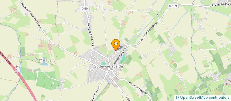 localisation de l'entreprise MADAME CHRISTIANE MAERTEN  GODEWAERSVELDE