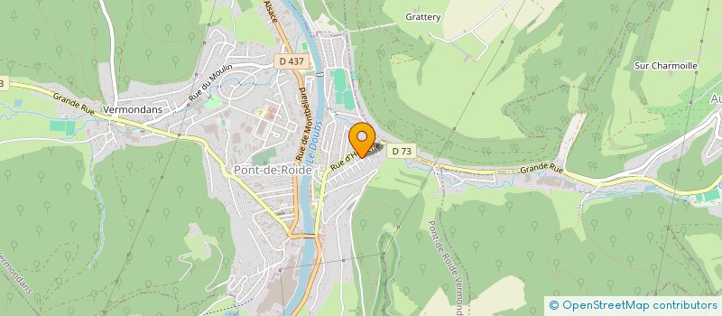 localisation de l'entreprise MADAME CHRISTIANE MAITRE  PONT-DE-ROIDE