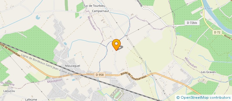 localisation de l'entreprise MADAME CHRISTIANE MALBREL  MONTBETON